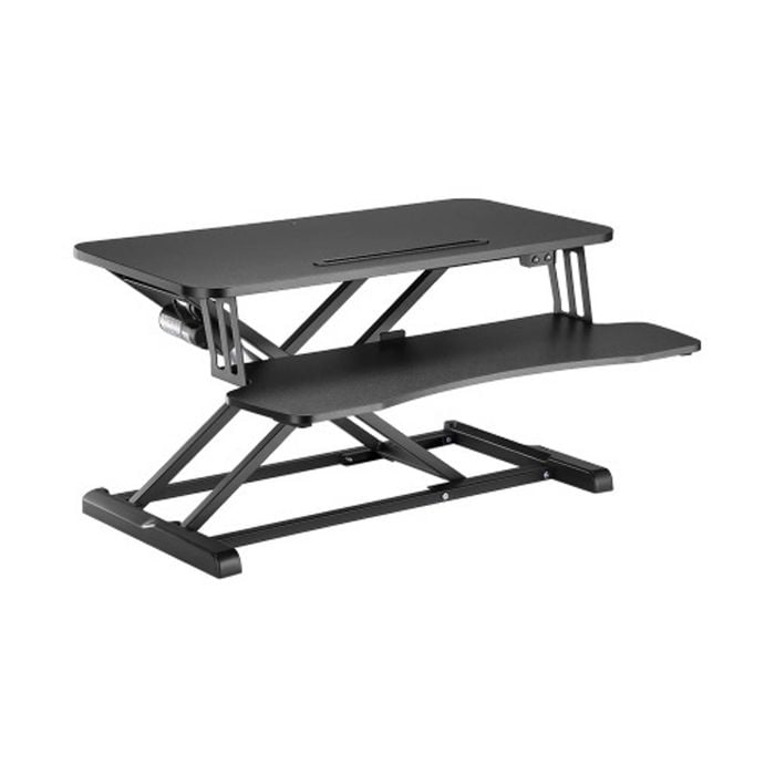 Brateck Cost-effective Electric X-lift Desk Converter 615x800x156~480mm Up To 20kg (ls)