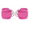 2x Adjustable Ankle Straps For Cable Machines D-rings Gym Cuff Kickbacks Glute Workouts Leg Extensions Straps Hip Pink