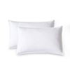CleverPolly Vintage Washed Microfibre King Pillowcases - Ultra Soft & Skin-Friendly - Set of 2 - 50cm x 90cm (White)