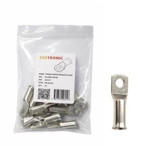 10 Pack of Exotronic 25mm² Copper Lug M6 | Bellmouth