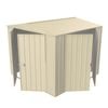 Build-a-Shed  2.3 x 2.3 x 2.3m Gable Double Hinged Side Door Shed - Cream