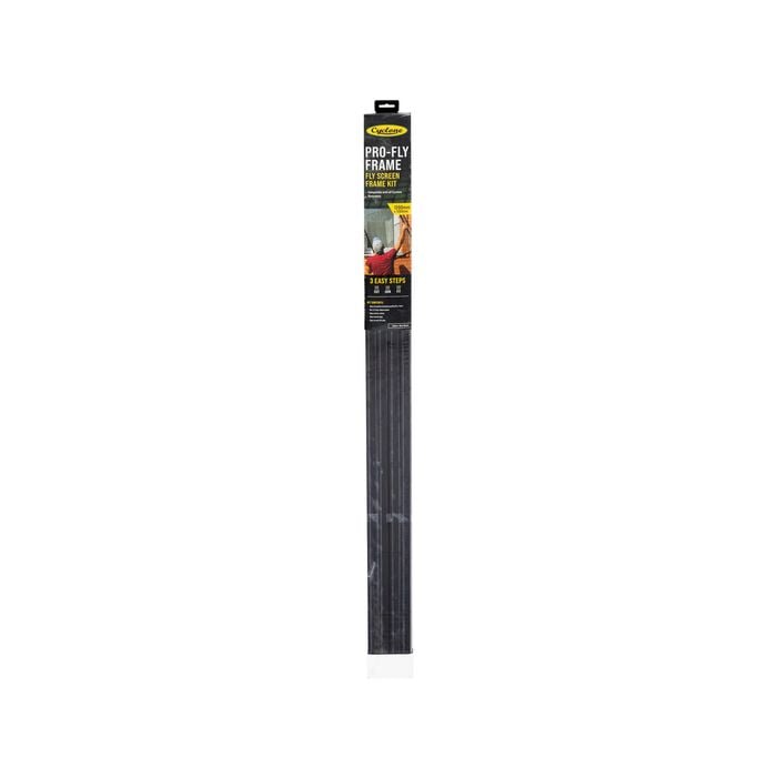 Cyclone 1200 x 1200mm Black Pro-Fly Flyscreen Frame Kit