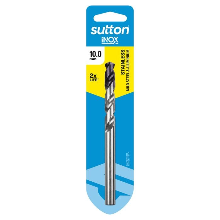 Sutton Tools 10.0mm INOX Stainless Steel Jobber Drill Bit