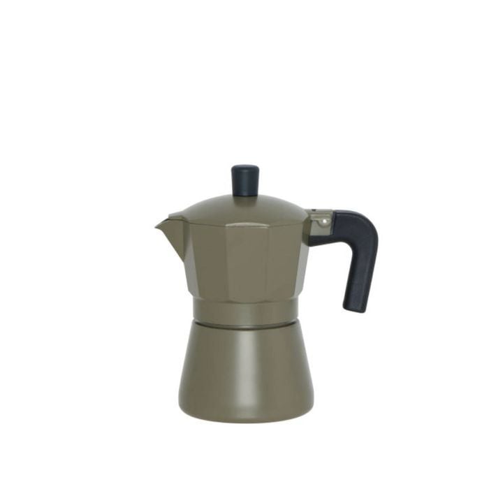 Leaf & Bean Piazza 3 Cup Stovetop Espresso Maker - Mid Green