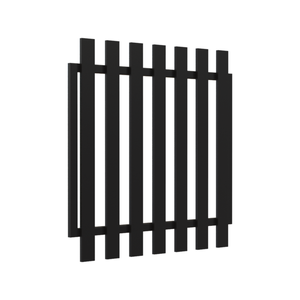 RapidFence 900 x 900mm Black Classic Picket Gate