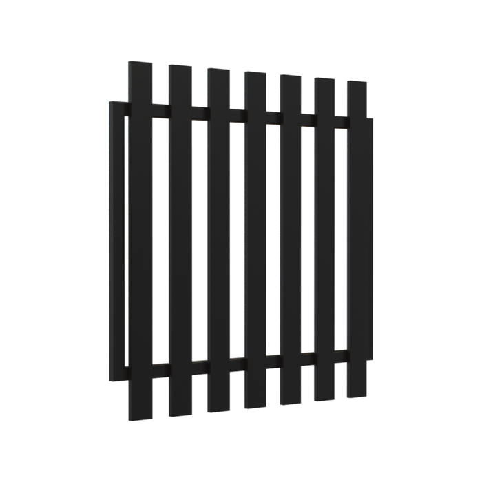 RapidFence 900 x 900mm Black Blade Picket Gate