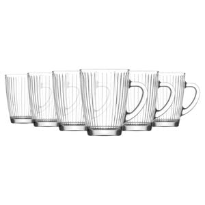LAV Hestia Glass Mugs - 400ml - Pack of 6