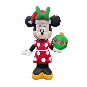 Disney 1.2m Festive Minnie Mouse Inflatable With Internal LED Lights