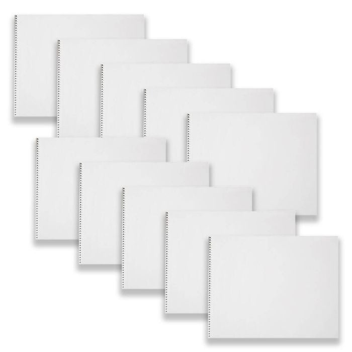 10pc Spirax 579 Sketch Book Drawing Pad School Stationery 27x36cm 16pgs Yellow