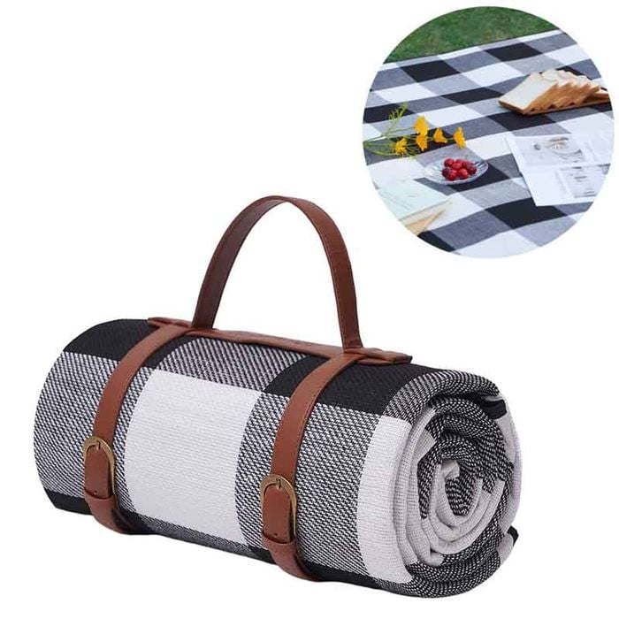 Catzon Foldable Picnic Mat for Beach & Camping-Grey(S)