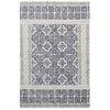 Handmade Georgia Wool Rug-6292-Ivory Charcoal-190x280cm