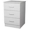 Redfern Bedside Table - White