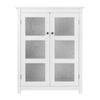 Teamson Home Conner  2-Door Freestanding Floor Storage Cabinet with 2 Adjustable Shelves, White