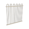 ProtectorAl 350 - 1200 x 1200mm Paperbark Aluminium Loop Top Pool Fence Panel