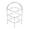 Olympia High Tea Stand 3 Tier For Plates Up To 270mm Chrome Display Stand