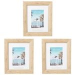 3PK Splosh Coast 5x7" Wooden Picture Frame Photo Holder Wall Hanging