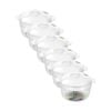 6x Lemon And Lime Crystal Vista Lidded Food Storage Bowl/container 1.5l