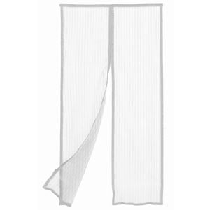 Pillar 90 x 200cm White Magnetic Flyscreen Door Curtain