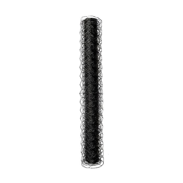 Jack 1200mm x 10m Black PVC Coated Netting