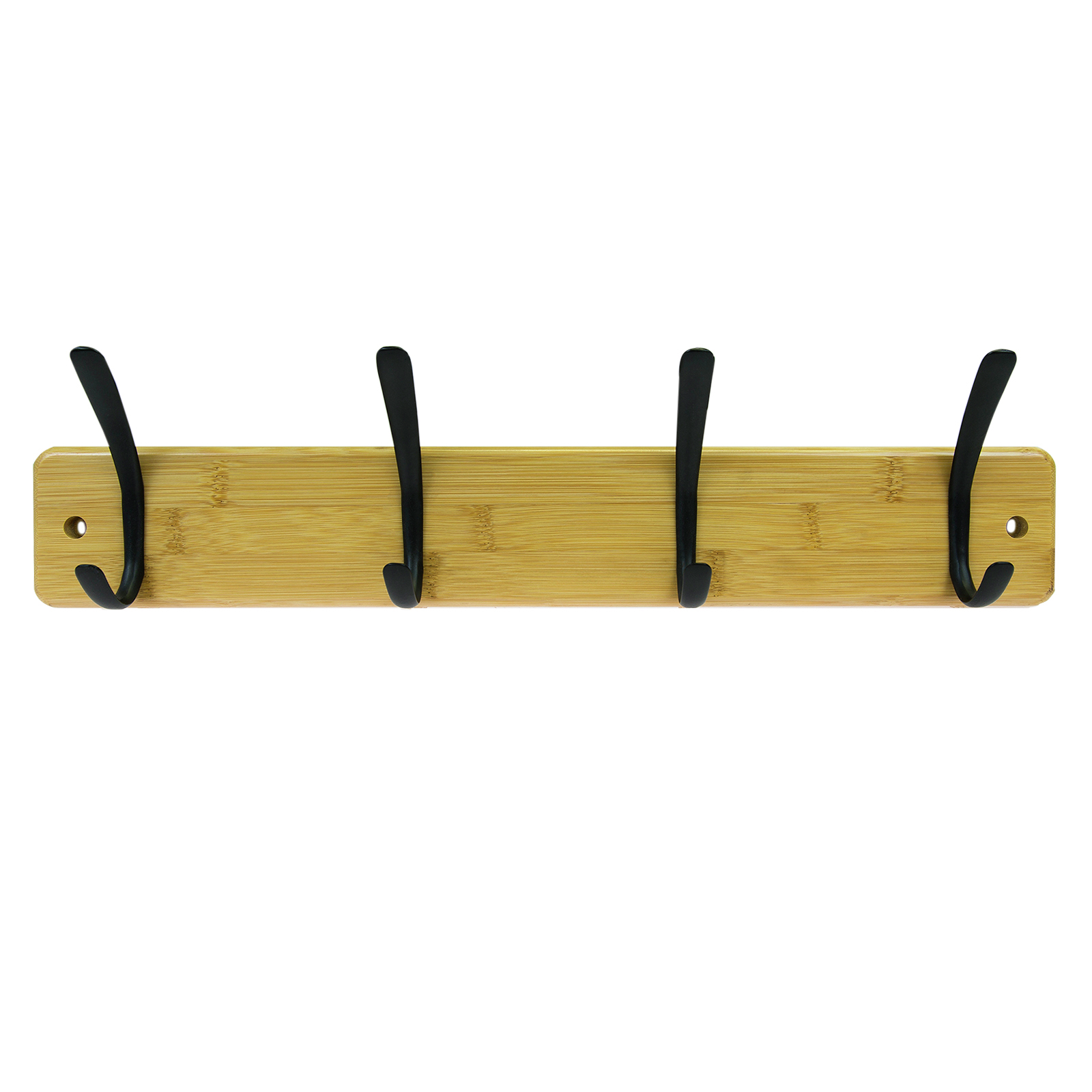Bunnings Mode Perma Products 4 Black Hooks Bamboo Board Hat Coat Rack PriceGrabber