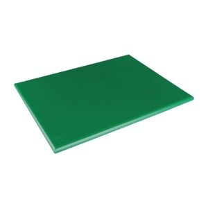 Hygiplas Chopping Board Extra Thick Low Density Green 600x450x20mm Commercial Kitchen Food Prep