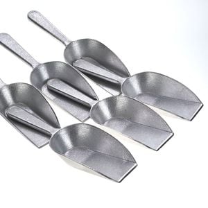 Aluminium Scoops 120ml/4oz Each - Set Of 6