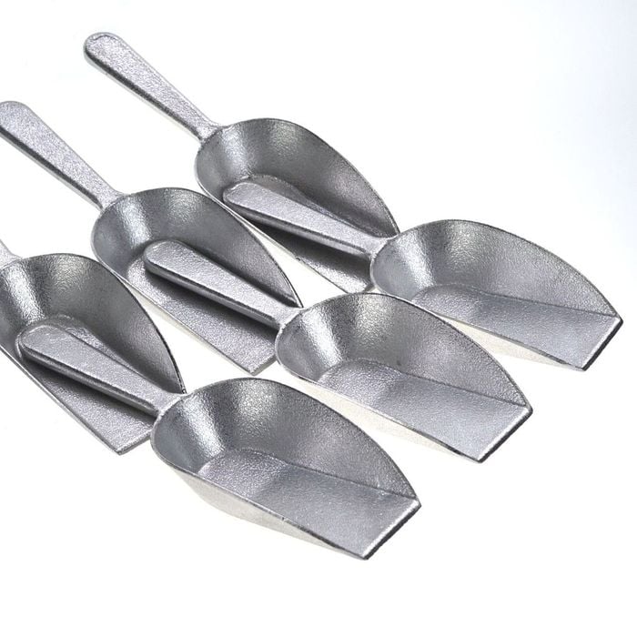 Aluminium Scoops 120ml/4oz Each - Set Of 6