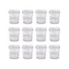 Argon Tableware 30ml Glass Jam Jars With No Lids - Set Of 12 Empty Screw Top Kitchen Storage Preserving Jar