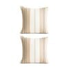 2PK Renee Taylor Textured Cotton Reversible European Pillowcase Stephine Stripe