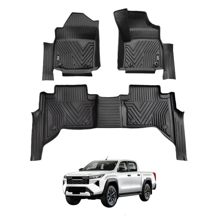 AUSGO 5D Injection Car Floor Mats for Toyota Hilux Auto Trans Dual Cab 2025-Onwards