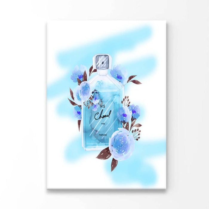Blue Color Perfume Print 100% Australian Made 100 x 150cm (Acrylic)
