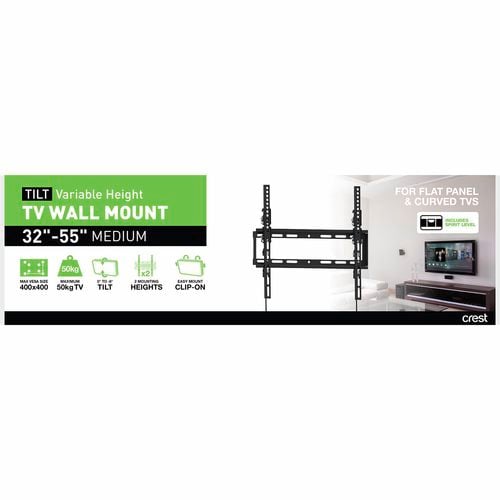 Crest Medium Tilt TV Bracket / Wall Mount With Variable Height - Bunnings Australia