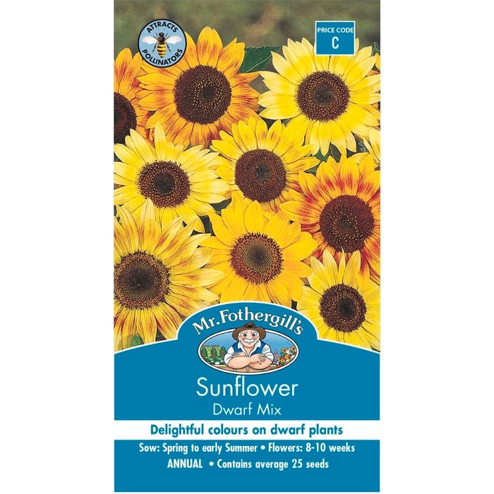 Mr Fothergill's Dwarf Mix Sunflower Seeds
