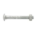 Zenith M6 x 50mm Hot Dipped Galvanised Cup Head Bolt And Nut