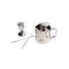 5pc Coffee Culture Stainless Steel Coffee Essentials Tamper/Jug Set Silver