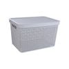 Ezy Storage 18L Grey Mode Lidded Basket