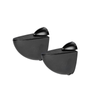 Flexi Storage Decorative Shelving Black Matte Slim Shelf Clip - 2 Pack