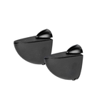 Flexi Storage Decorative Shelving Black Matte Slim Shelf Clip - 2 Pack