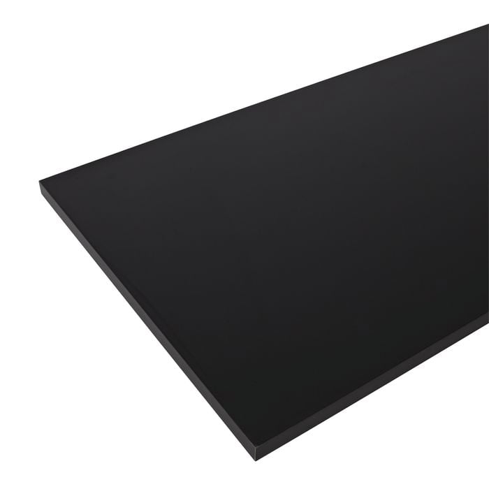 Practa 2400 x 600 x 25mm Black Laminate Worktop