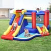 Costway Inflatable Bouncy Castle With  Slide & Pool & Carry Bag No Blower