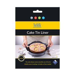 Nostik Reusable Non-Stick 26cm Round Cake Tin Liner - Black