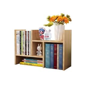 Adjustable Desktop Bookshelf Storage Organizer - Display Shelf for Office