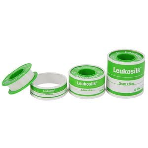 Leukosilk Hypoallergenic Polyacrylate Adhesive Tape 25mm X 5m 1022