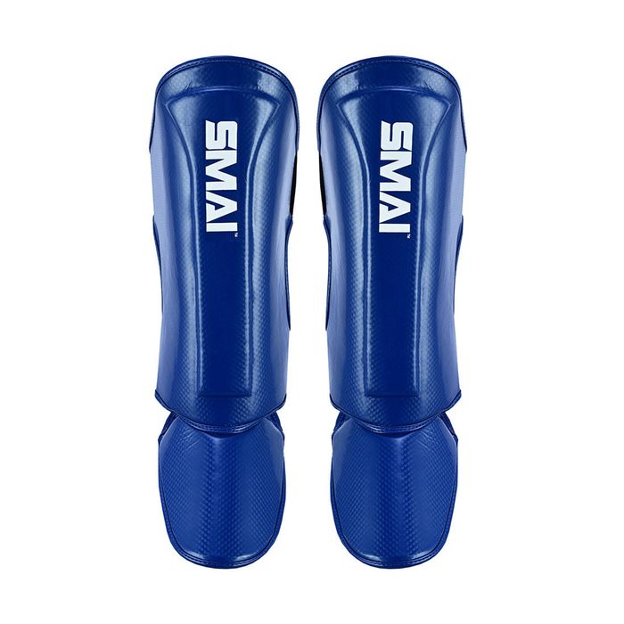 SMAI Essentials Muay Thai Shin Guards Kids - Blue - Kids Large