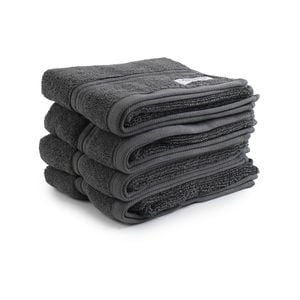 4pc Onkaparinga 45x65cm Flinders Hand Towel 600GSM Charcoal