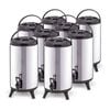 SOGA 8X 10L Portable Insulated Barrel Brew Pot with Dispenser