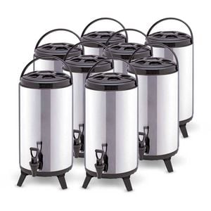 SOGA 8X 10L Portable Insulated Barrel Brew Pot with Dispenser