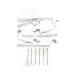 Windoware 25-28mm White Double Curtain Rod Bracket - 3 Pack