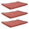 3x Bas Phillips Cairo Ribbed Towel Collection Cotton Bath Mat 78x48cm Rose Mist