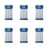 6x 4pc Malli Aluminium Crochet Hook Set Yarn Crafting/knitting Tools Silver